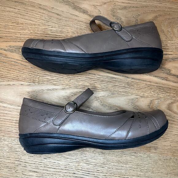 Dansko Mathilda Mary Jane Leather Velcro Strap Dark Taupe EU 42 Women’s 11.5-12 - Picture 7 of 11
